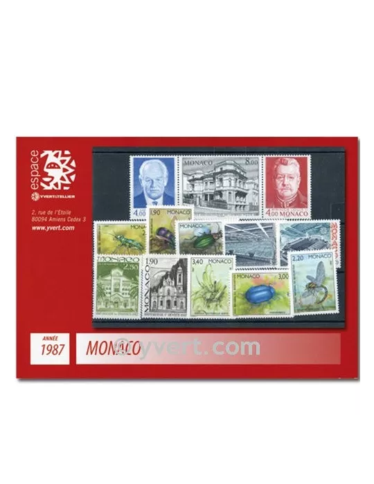 n° 1562/1613 - Timbre Monaco Année complète (1987)