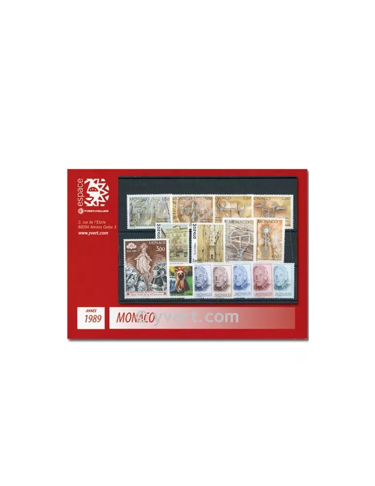 n° 1663/1704 - Timbre Monaco Année complète (1989)