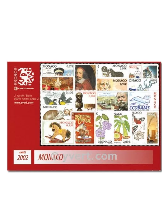 n° 2319/2381 - Timbre Monaco Année complète (2002)