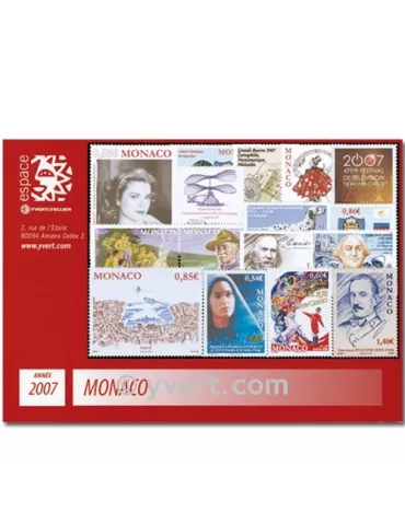 n° 2588/2603 - Timbre Monaco Année complète (2007)