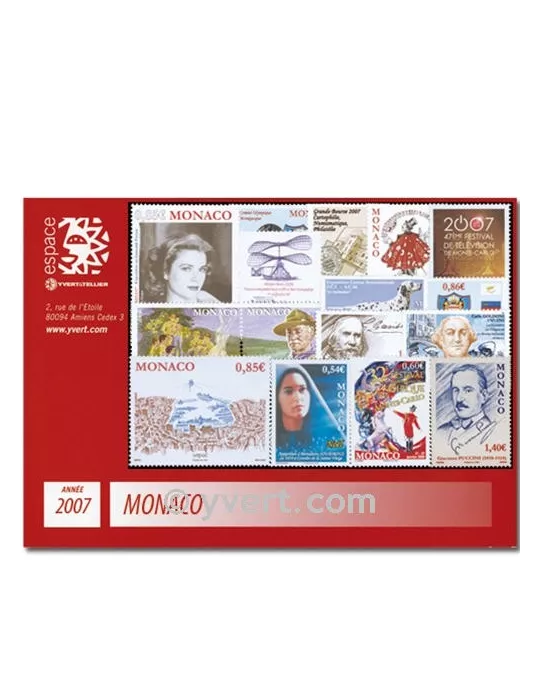 n° 2588/2603 - Timbre Monaco Année complète (2007)
