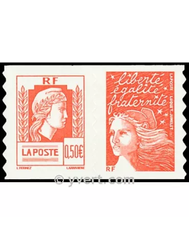 n° P43 - Timbre France Autoadhésifs