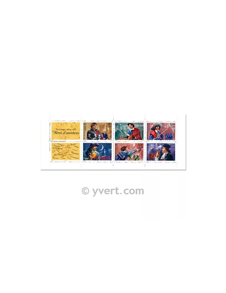 n° BC3121 - Timbre France Carnet Personnages célèbres