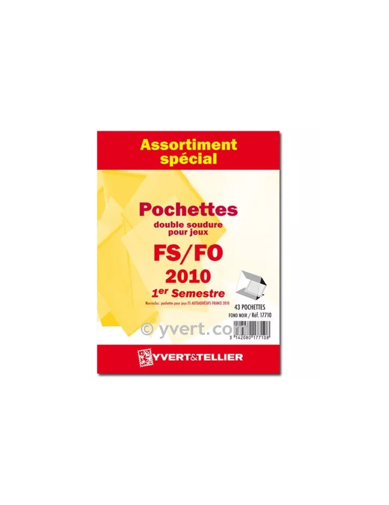 Assortiment de pochettes (double soudure) : 2010-1er semestre