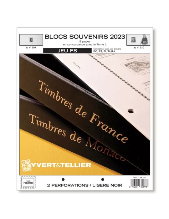BLOCS SOUVENIRS FS : 2023 (JEUX SANS POCHETTES)