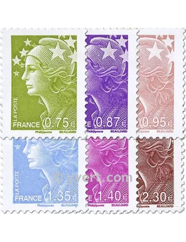 n° 486/491 - Timbre France Autoadhésifs