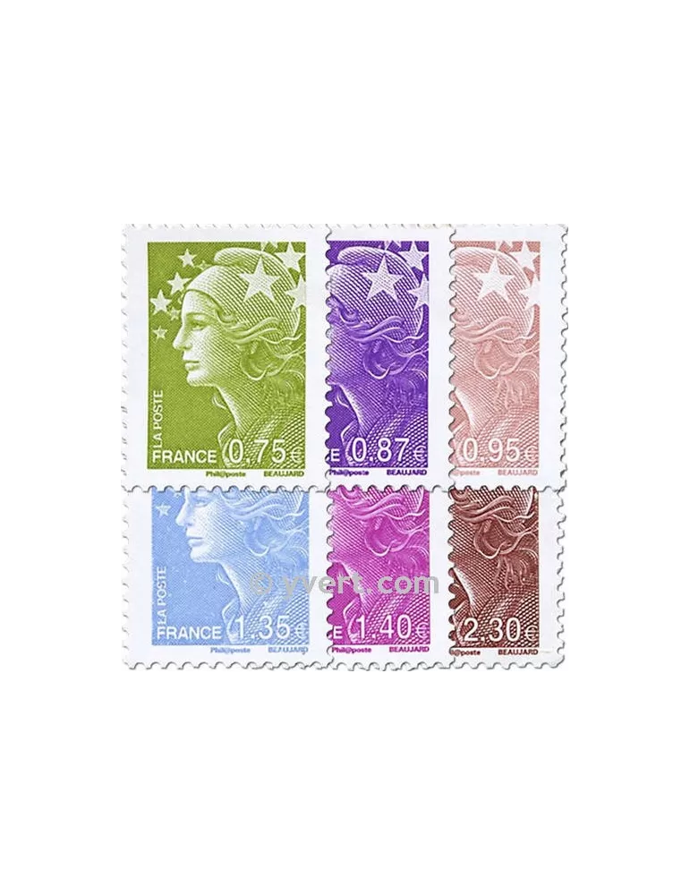 n° 486/491 - Timbre France Autoadhésifs