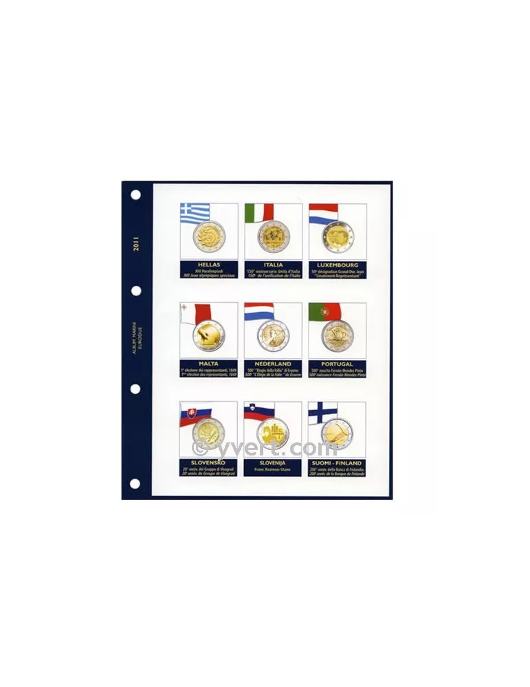 Recharges 2 EUROS commémoratifs 2011 - MARINI®