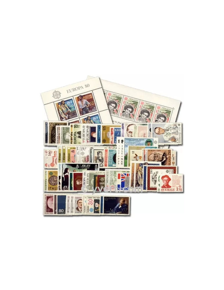 1980** - Année complète neuf EUROPA