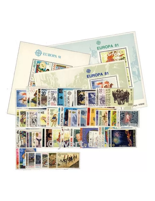 1981** - Année complète neuf EUROPA