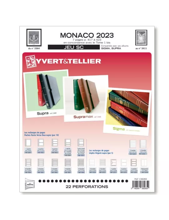 MONACO SC : 2023 (JEUX AVEC POCHETTES)