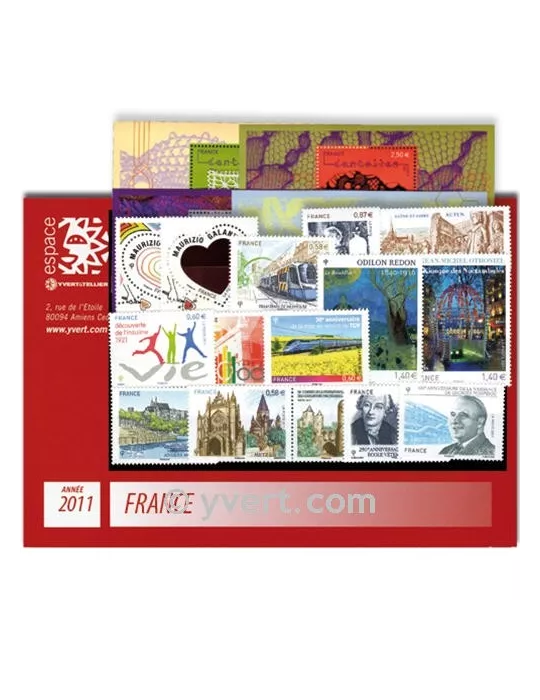 n° 4528/4630 - Timbre France Année complète (2011)