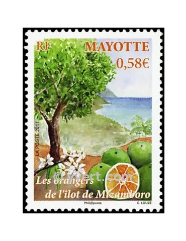 n° 252 - Timbre Mayotte Poste
