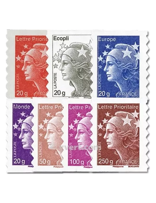 n° 590/596 - Timbre France Autoadhésifs