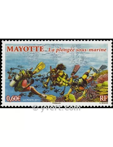 n° 255 - Timbre Mayotte Poste