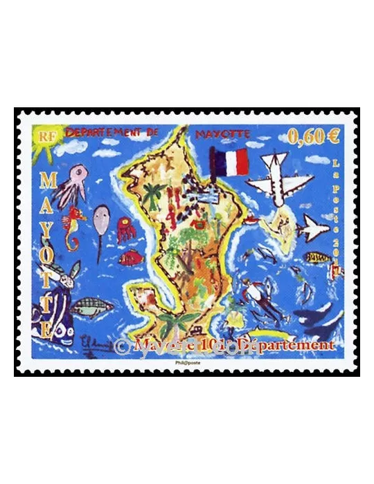 n° 259 - Timbre Mayotte Poste