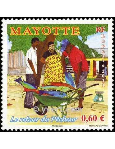 n° 263 - Timbre Mayotte Poste