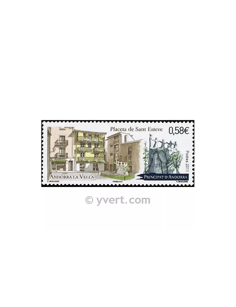 n° 709 - Timbre Andorre Poste