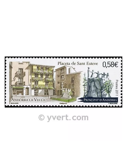 n° 709 - Timbre Andorre Poste