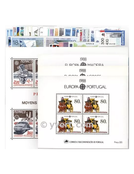 1988** - Année complète neuf EUROPA