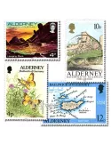 ALDERNEY : pochette de 25 timbres (Oblitérés)