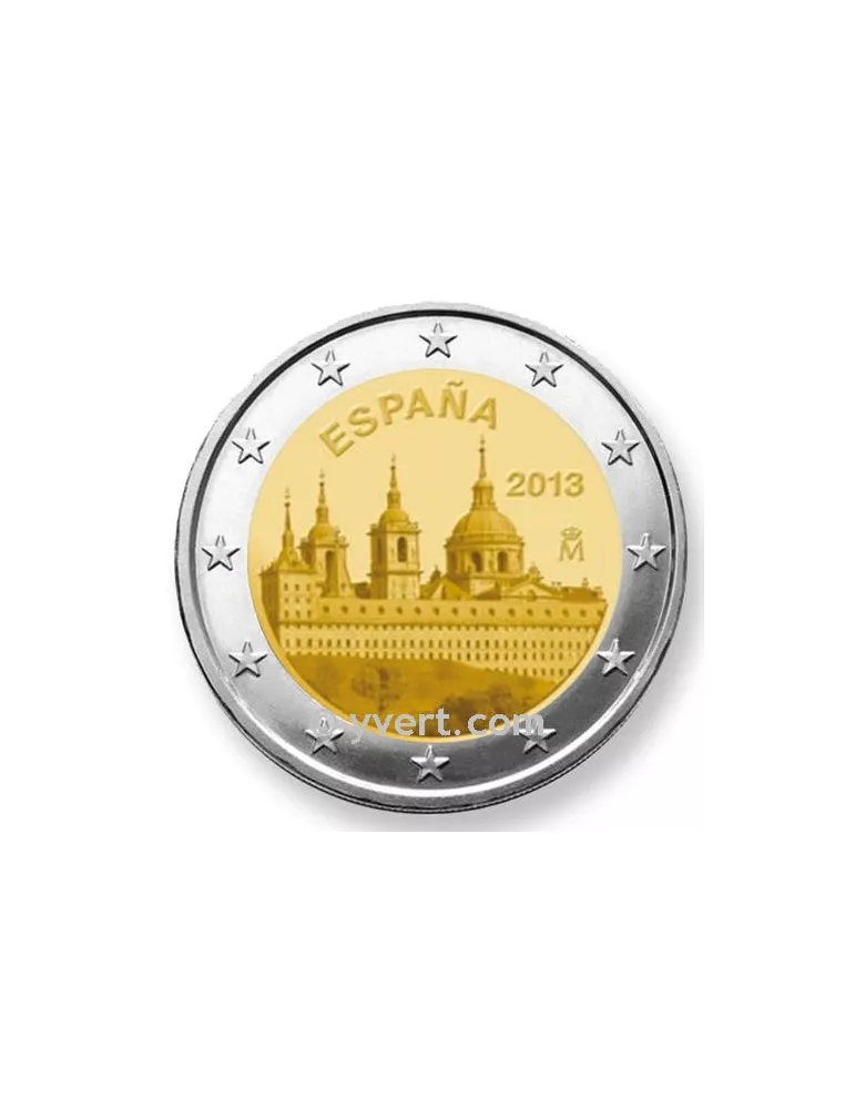 2 EURO COMMEMORATIVE 2013 : ESPAGNE (commémoration du site royal de Saint-Laurent-de-l'Escurial)