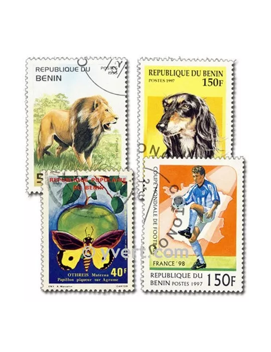 BENIN : pochette de 200 timbres (Oblitérés)