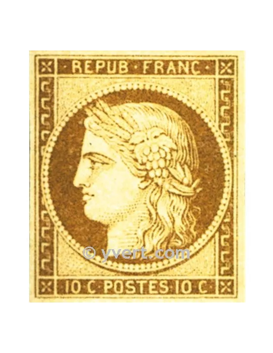 n° 1 obl. - Type Cérès (1ère émission)