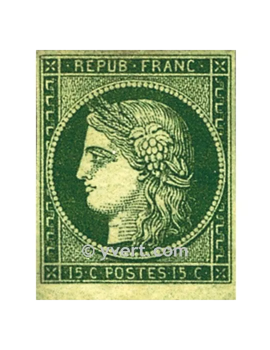 n° 2 obl. - Type Cérès (1ère émission)