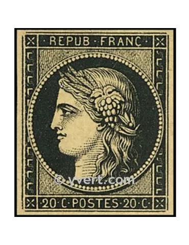 n° 3 obl. - Type Cérès (1ère émission)