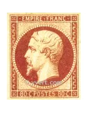 n° 17B obl. - Napoléon III (Empire Non dentelé)