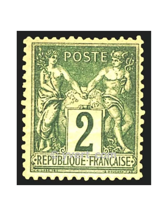 n° 74 obl. - Type Sage (Type II)