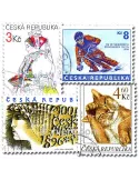 REPUBLIQUE TCHEQUE : pochette de 100 timbres (Oblitérés)