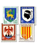 RF BLASONS : pochette de 50 timbres (Oblitérés)