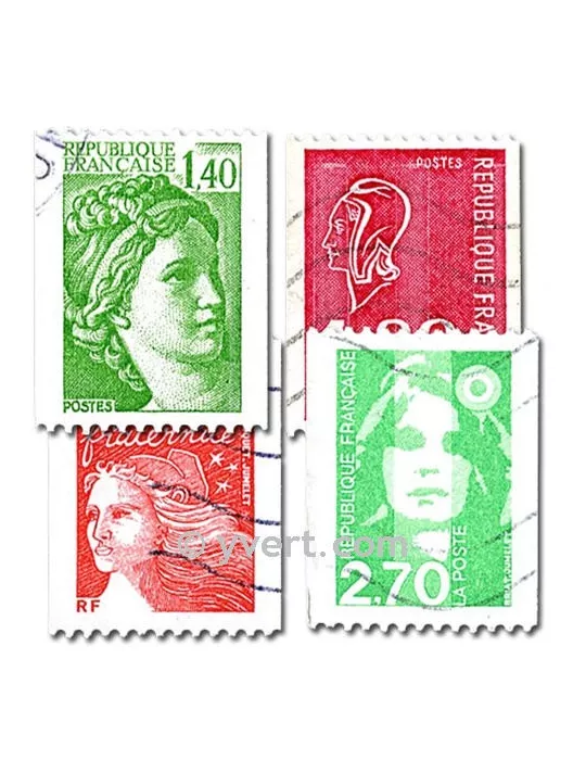 RF ROULETTES : pochette de 25 timbres (Oblitérés)