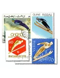 SKI : Pochette de 100 timbres (Oblitérés)