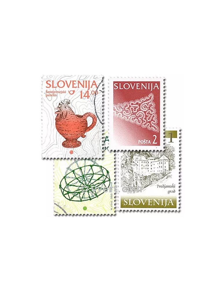 SLOVENIE : pochette de 25 timbres (Oblitérés)