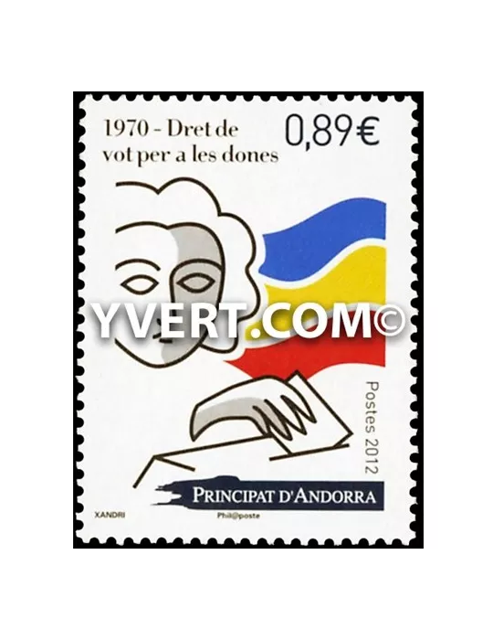 n° 730 - Timbre Andorre Poste