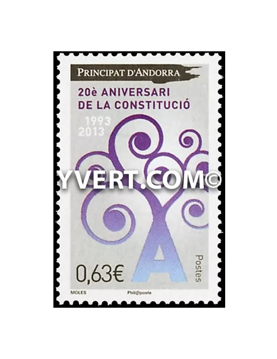 n° 736 - Timbre Andorre Poste