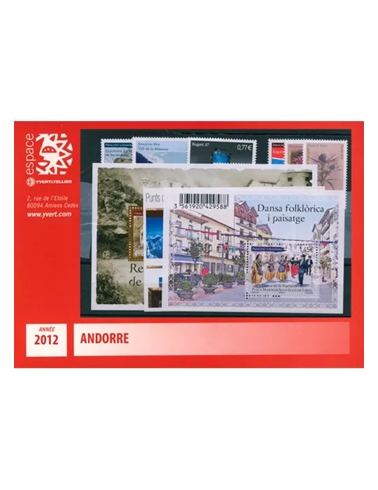 n° 718/733 - Timbre Andorre Année complète (2012)