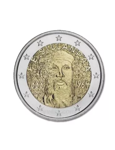 2 EURO COMMEMORATIVE 2013 : FINLANDE (125e anniversaire de la naissance de Frantz Eemil Sillanpää )