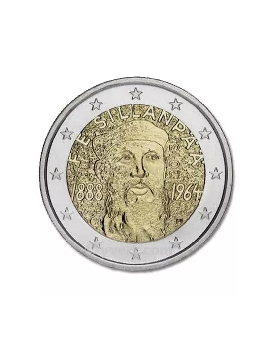 2 EURO COMMEMORATIVE 2013 : FINLANDE (125e anniversaire de la naissance de Frantz Eemil Sillanpää )