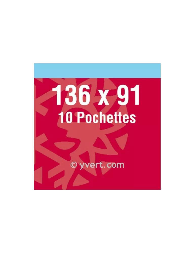 Pochettes double soudure - Lxh:131x86mm (Fond noir)