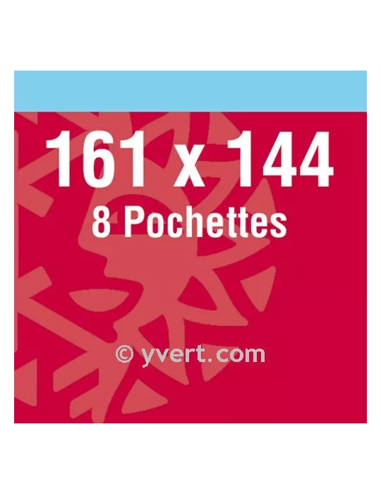 Pochettes double soudure - Lxh:161x144mm (Fond noir)