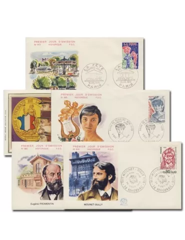 FRANCE :Premiers Jours (6 lots différents)
