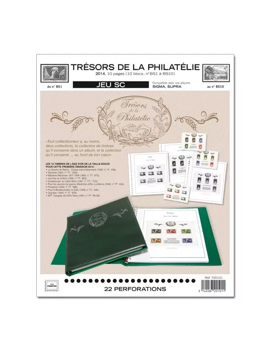 TRESORS DE LA PHILATELIE SC : 2014-2018 (JEUX AVEC POCHETTES)