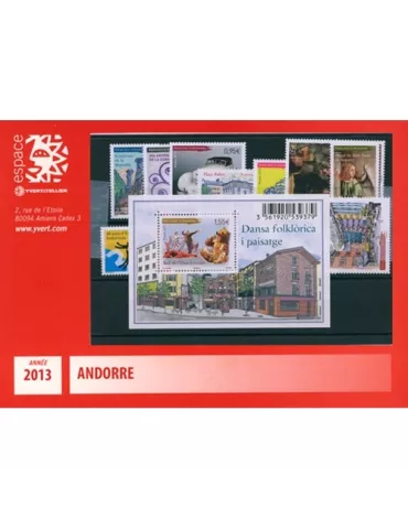n° 734/747 - Timbre Andorre Année complète (2013)
