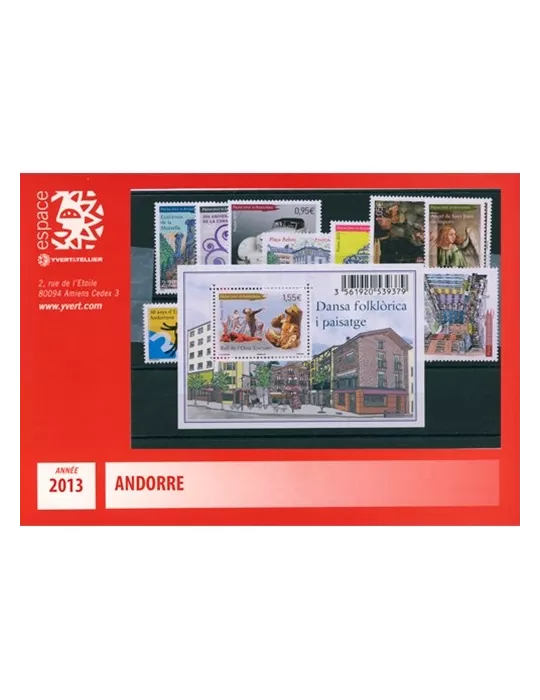 n° 734/747 - Timbre Andorre Année complète (2013)