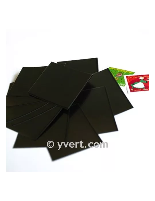 Pochettes simple soudure - Lxh:74x235mm (Fond noir)