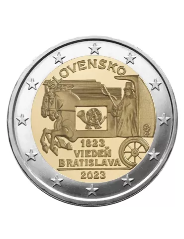 2 EURO COMMEMORATIVE 2023 : SLOVAQUIE (200 ans de la poste à cheval)
